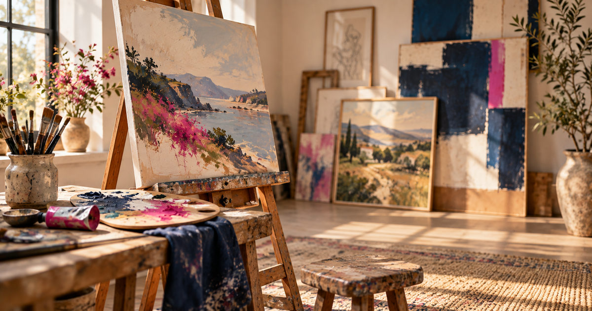 tinymuseum-artist-workshop-full-of-artwork